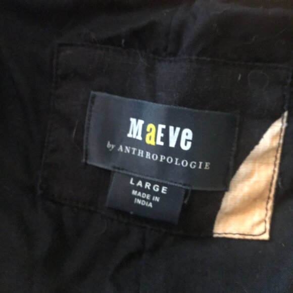 Anthropologie Black and Peach Floral Maxi Dress - Picture 6 of 6